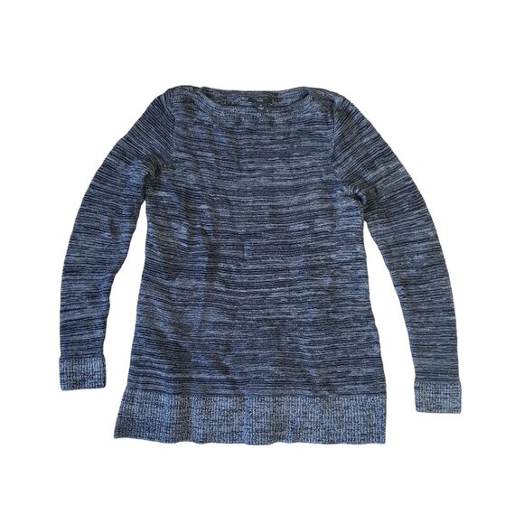 Ann Taylor Petite Womens Gray Knit Sweater Size S Casual Office Warm Autumn - Picture 1 of 5